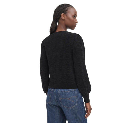 Guess Maglieria Maglia Donna maniche a sbuffo XS A26-GUESSW6BR44Z1441-JBLK-XS - Francavilla Moda