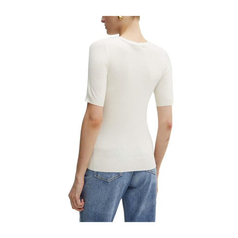 Guess Maglia Maglia Donna Paloma a maniche corte Panna - Francavilla Moda