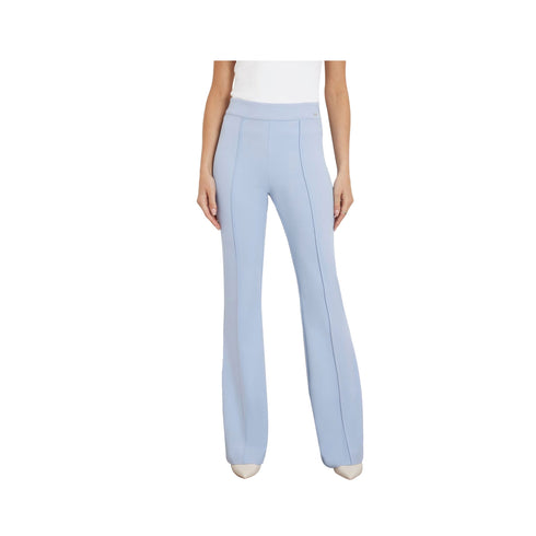 Guess Pantaloni Pantalone Donna svasato a vita alta Celeste - Francavilla Moda
