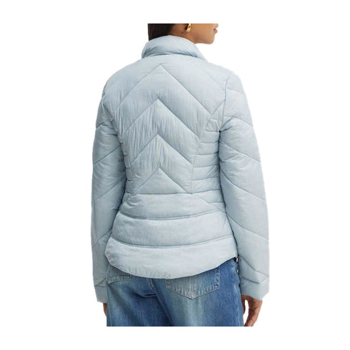 Guess Giacca imbottita Piumino Donna Juliane Puffer Celeste - Francavilla Moda