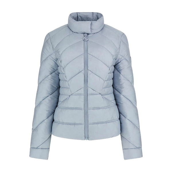 Guess Giacca imbottita Piumino Donna Juliane Puffer Celeste - Francavilla Moda