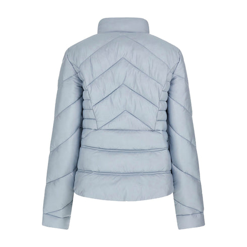 Guess Giacca imbottita Piumino Donna Juliane Puffer Celeste - Francavilla Moda