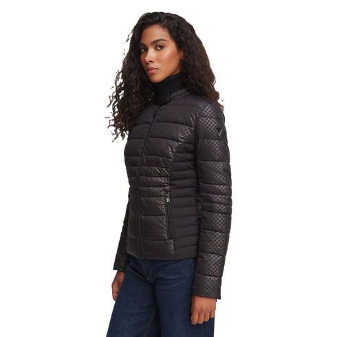 Guess Piumino corto Piumino Donna New Vona slim fit S A26-GUESSW6YL16W2891-JBLK-S - Francavilla Moda
