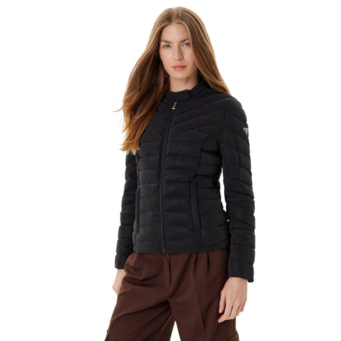 Guess Piumino corto Piumino Donna New Vona slim S A25 - GUESSW5YL13WHDQ0 - JBLK - S - Francavilla Moda