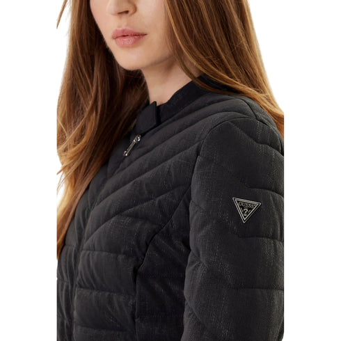 Guess Piumino corto Piumino Donna New Vona slim S A25 - GUESSW5YL13WHDQ0 - JBLK - S - Francavilla Moda