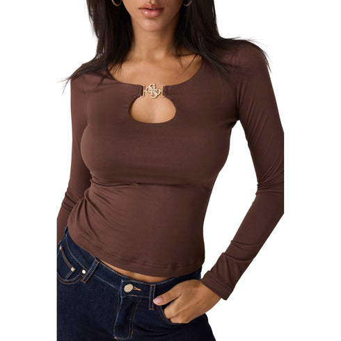 Guess T-shirt T-shirt Donna aderente cut-out XS - Francavilla Moda