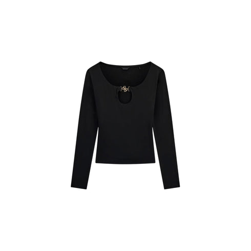 Guess T-shirt T-shirt Donna aderente cut-out XS A26-GUESSW6BP27K6288-JBLK-XS - Francavilla Moda