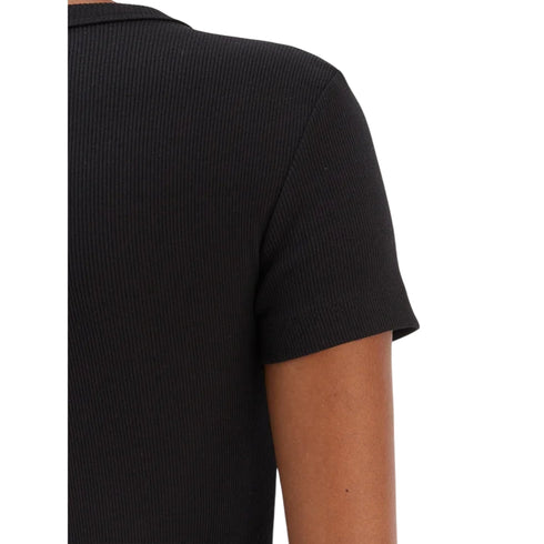 Guess T-shirt mm T-shirt donna con logo in strass XS P26-GUESSW6RI22KA0H1-JBLK-XS - Francavilla Moda