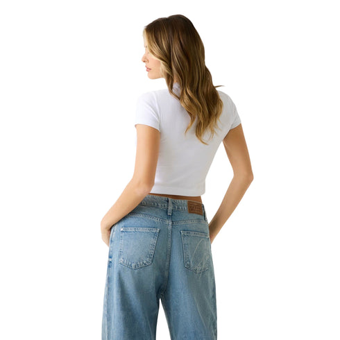 Guess T-shirt mm T-shirt donna con logo in strass XS - Francavilla Moda