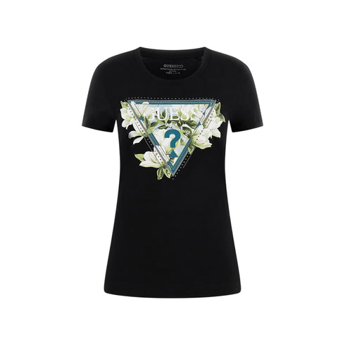 Guess T-shirt mm T-shirt donna con logo triangolare XS P26-GUESSW6RI35J1314-JBLK-XS - Francavilla Moda
