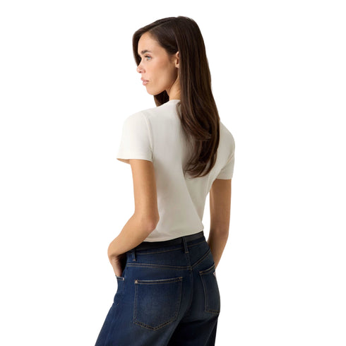 Guess T-shirt mm T-shirt donna con logo triangolare XS - Francavilla Moda