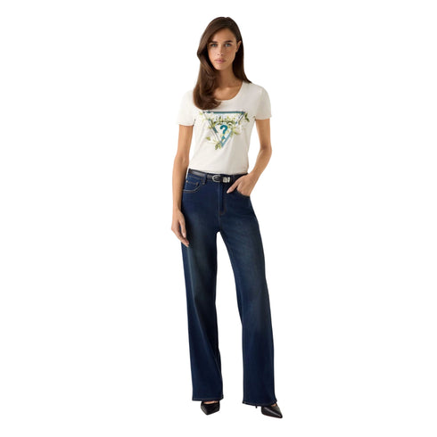 Guess T-shirt mm T-shirt donna con logo triangolare XS - Francavilla Moda