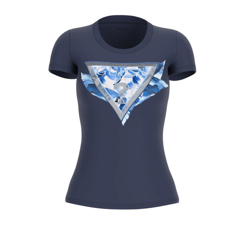 Guess T-shirt mm T-shirt Donna con logo triangolo e strass XS P26-GUESSW6GI11K3026-G7P1-XS - Francavilla Moda