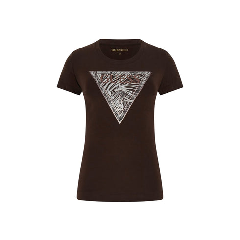 Guess T-Shirt T-shirt Donna con logo triangolo zebrato XS - Francavilla Moda