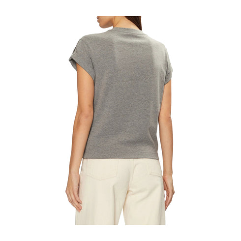 Guess T-shirt T-shirt Donna con scritta a strass Grigio chiaro P25 - GUESSW5RI06I3Z14 - MCH - XS - Francavilla Moda