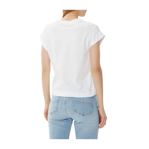 Guess T-shirt T-shirt Donna con scritta a strass Bianco - Francavilla Moda