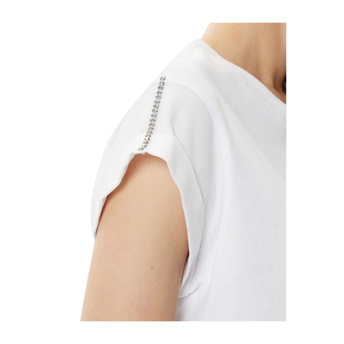 Guess T-shirt T-shirt Donna con scritta a strass Bianco - Francavilla Moda