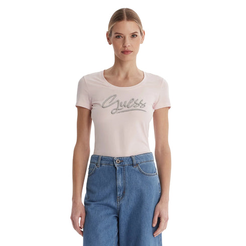 Guess T-shirt mm T-shirt donna con strass logo XS - Francavilla Moda