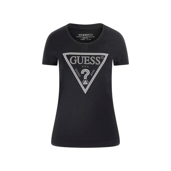 Guess T-shirt T-shirt Donna con triangolo strass XS - Francavilla Moda