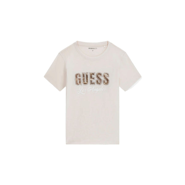 Guess T-shirt T-shirt Donna decorata con strass XS A26-GUESSW6YI30K4349-G012-XS - Francavilla Moda