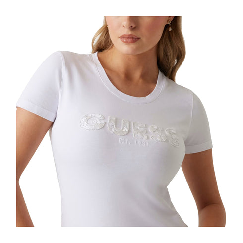Guess T-shirt T-shirt Donna logo paillettes XS P25 - GUESSW5GI17J1314 - G011 - XS - Francavilla Moda