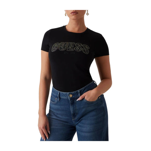 Guess T-shirt T-shirt Donna logo paillettes XS P25 - GUESSW5GI17J1314 - JBLK - XS - Francavilla Moda