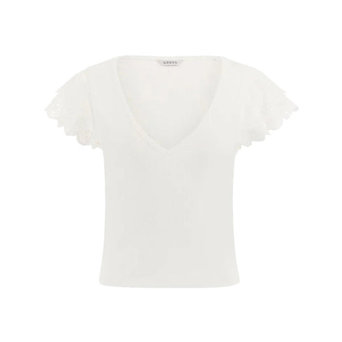 Guess T-shirt T-shirt Donna maniche sangallo XS - Francavilla Moda