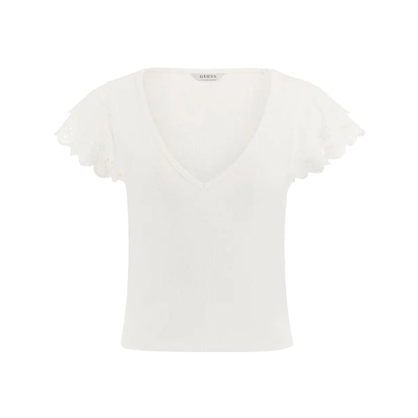 Guess T-shirt T-shirt Donna maniche sangallo XS - Francavilla Moda