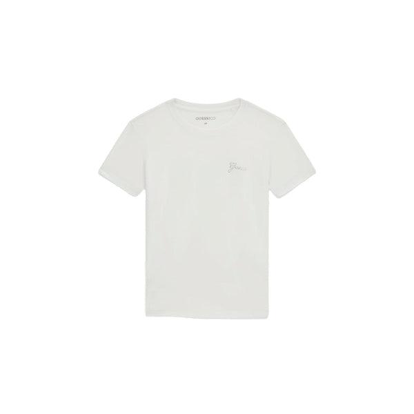 Guess T-shirt T-shirt Donna mini logo strass XS - Francavilla Moda