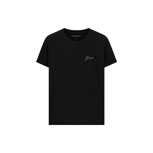 Guess T-shirt T-shirt Donna mini logo strass XS A26-GUESSW6YI12K3751-JBLK-XS - Francavilla Moda