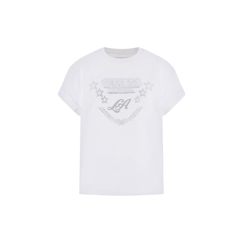 Guess T-shirt mm T-shirt donna scritta con strass XS - Francavilla Moda