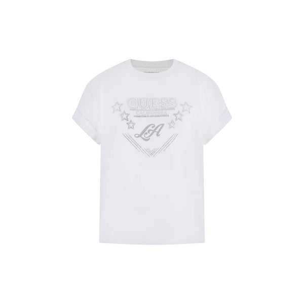 Guess T-shirt mm T-shirt donna scritta con strass XS - Francavilla Moda