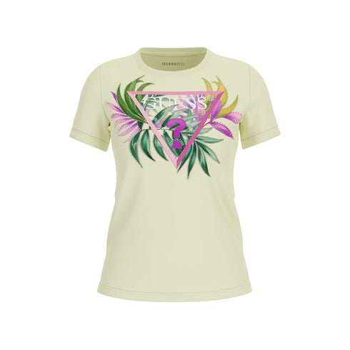 Guess T-shirt T-shirt Donna slim con stampa e strass XS P25 - GUESSW5GI07J1314 - A83M - XS - Francavilla Moda