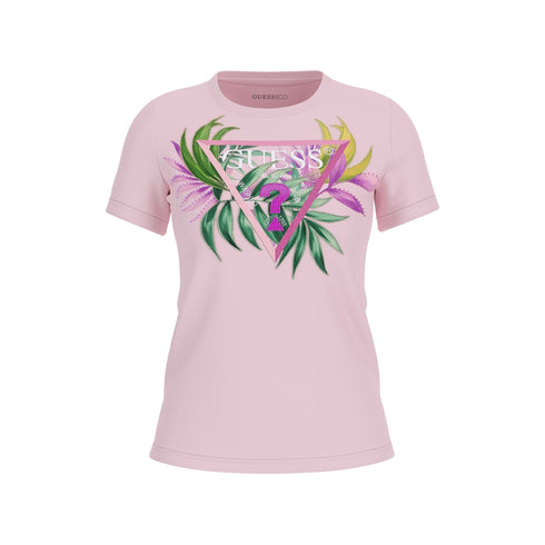 Guess T-shirt T-shirt Donna slim con stampa e strass XS - Francavilla Moda