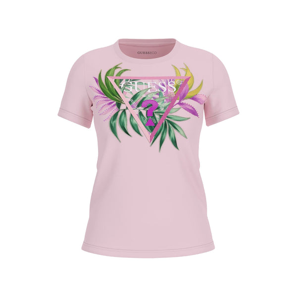 Guess T-shirt T-shirt Donna slim con stampa e strass XS - Francavilla Moda
