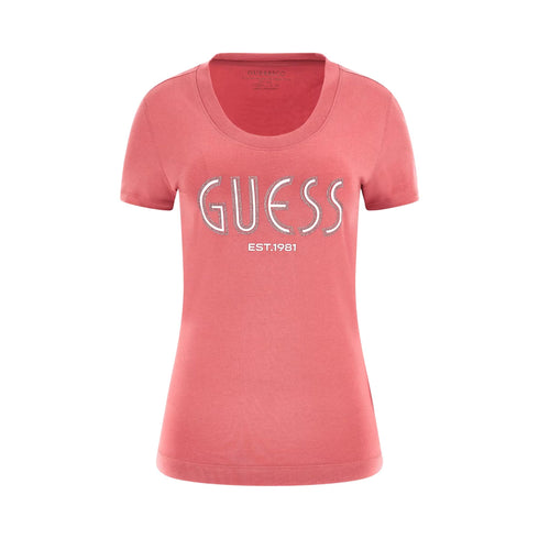 Guess T-shirt T-shirt Donna stampa logo borchie XS - Francavilla Moda