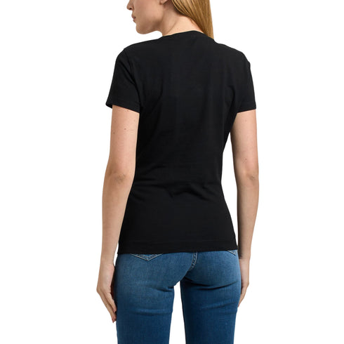 Guess T-shirt T-shirt Donna Triangle Palm Print XS A25-GUESSW5YI13J1314-JBLK-XS - Francavilla Moda