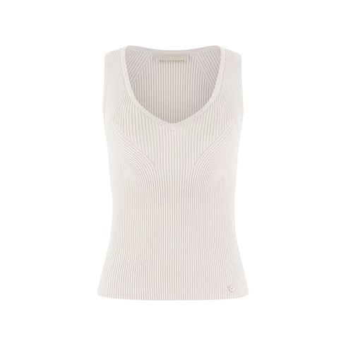 Guess Top Top donna a costine scollo V XS P26-GUESSW6RR36Z0132-G9B8-XS - Francavilla Moda