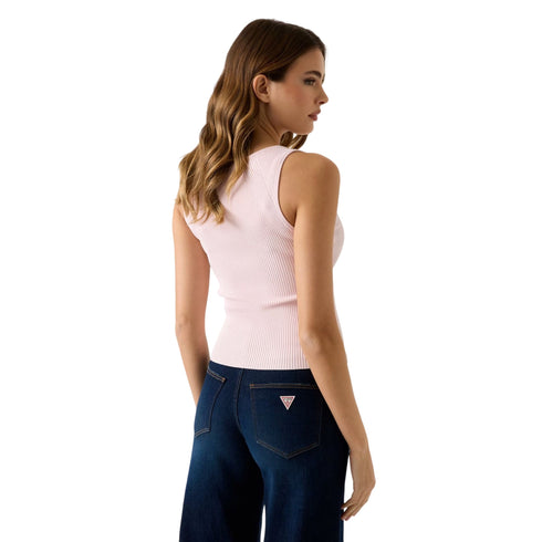 Guess Top Top donna a costine scollo V XS P26-GUESSW6RR36Z0132-G9B8-XS - Francavilla Moda