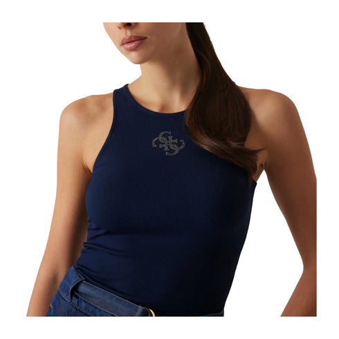 Guess Top Top Donna con logo 4G Blu P25 - GUESSW5GP57KCV52 - G7P1 - XS - Francavilla Moda