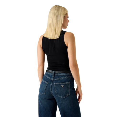 Guess Top Top donna con logo XS P26-GUESSW6GP10K2932-JBLK-XS - Francavilla Moda