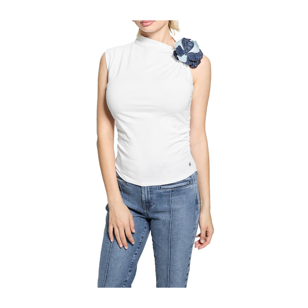 Guess Top Top Donna con spilla a fiore XS - Francavilla Moda