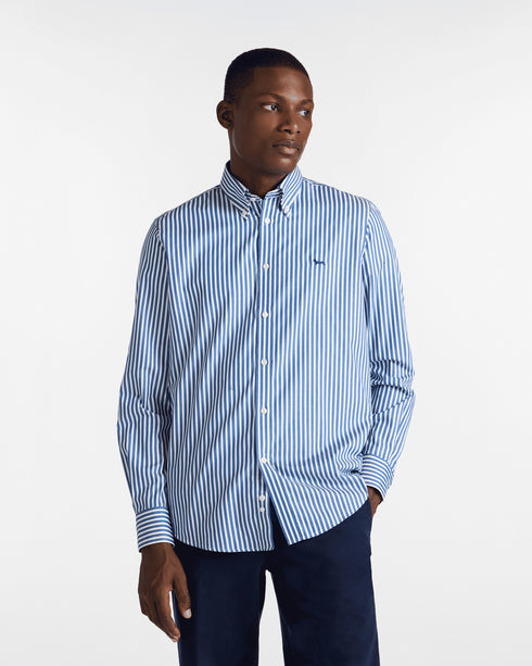 Harmont & Blaine Camicia elegante Camicia A Righe Con Bassotto M A25-HARMONT & BLAINECRP001013477-845-M - Francavilla Moda