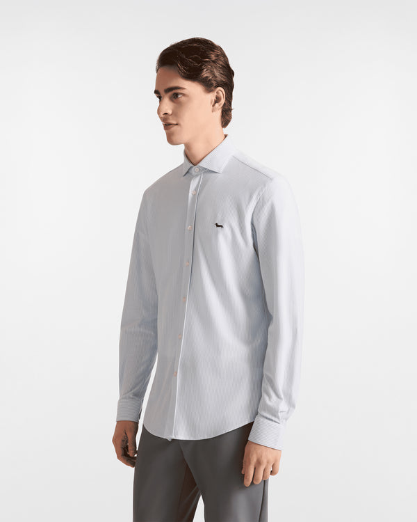 Harmont & Blaine Camicia elegante Camicia In Jersey A Microrighe M - Francavilla Moda