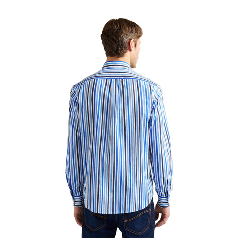 Harmont & Blaine Camicia ml Camicia Uomo a righe effetto acquerello M P26-HARMONT & BLAINECRQ026013702-848-M - Francavilla Moda