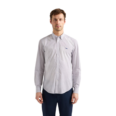Harmont & Blaine Camicia ml Camicia Uomo aderente con micro - motivo M P26-HARMONT & BLAINECNQ026013819-801-M - Francavilla Moda