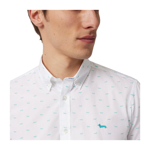 Harmont & Blaine Camicia casual Camicia Uomo Bassotto Multilogo M P25 - HARMONT & BLAINECRN001S06912 - 647 - M - Francavilla Moda