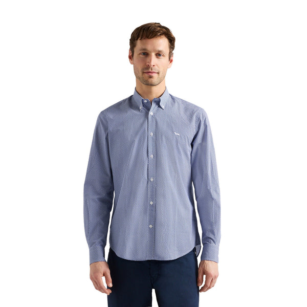 Harmont & Blaine Camicia ml Camicia Uomo con micro stampa all over M P26-HARMONT & BLAINECRQ026013814-844-M - Francavilla Moda