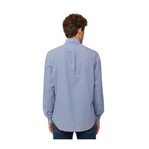 Harmont & Blaine Camicia elegante Camicia Uomo con microdisegno bicolore Blu celeste P24-HARMONT & BLAINECRL026012816-854-M - Francavilla Moda