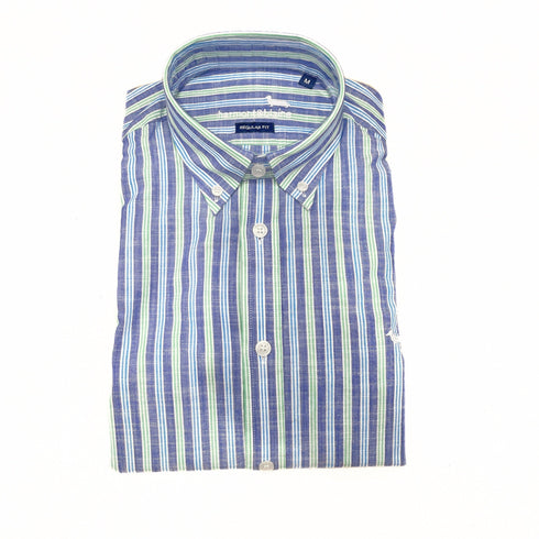 Harmont & Blaine Camicia casual Camicia Uomo con motivo a righe Blu verde - Francavilla Moda